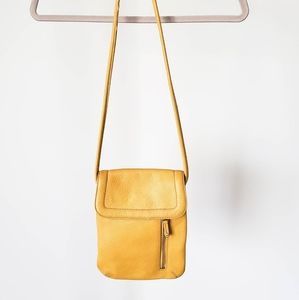 Yellow satchel purse